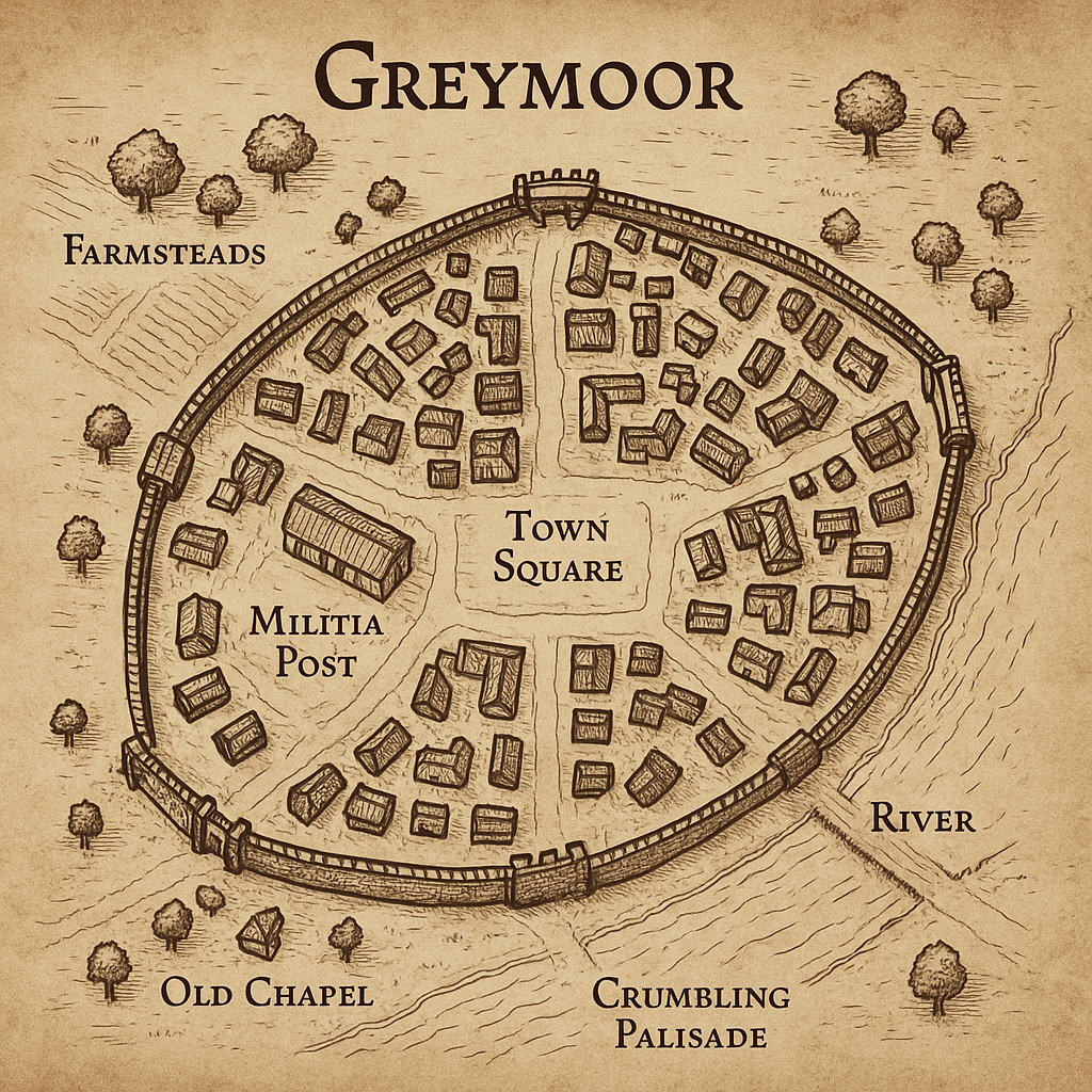 Greymoor Town Map