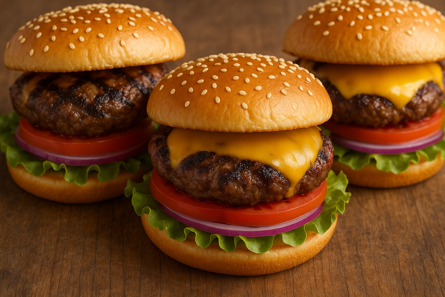 Classic Grilled Cheeseburgers