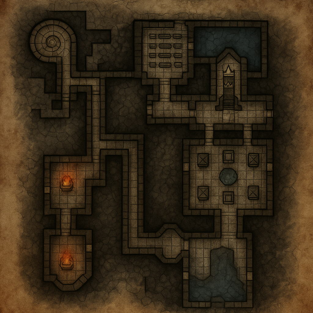 Vault of the Hollow Crown Dungeon Map
